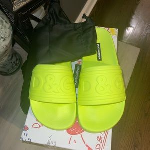 Authentic Dolce & Gabbana Neon Slides